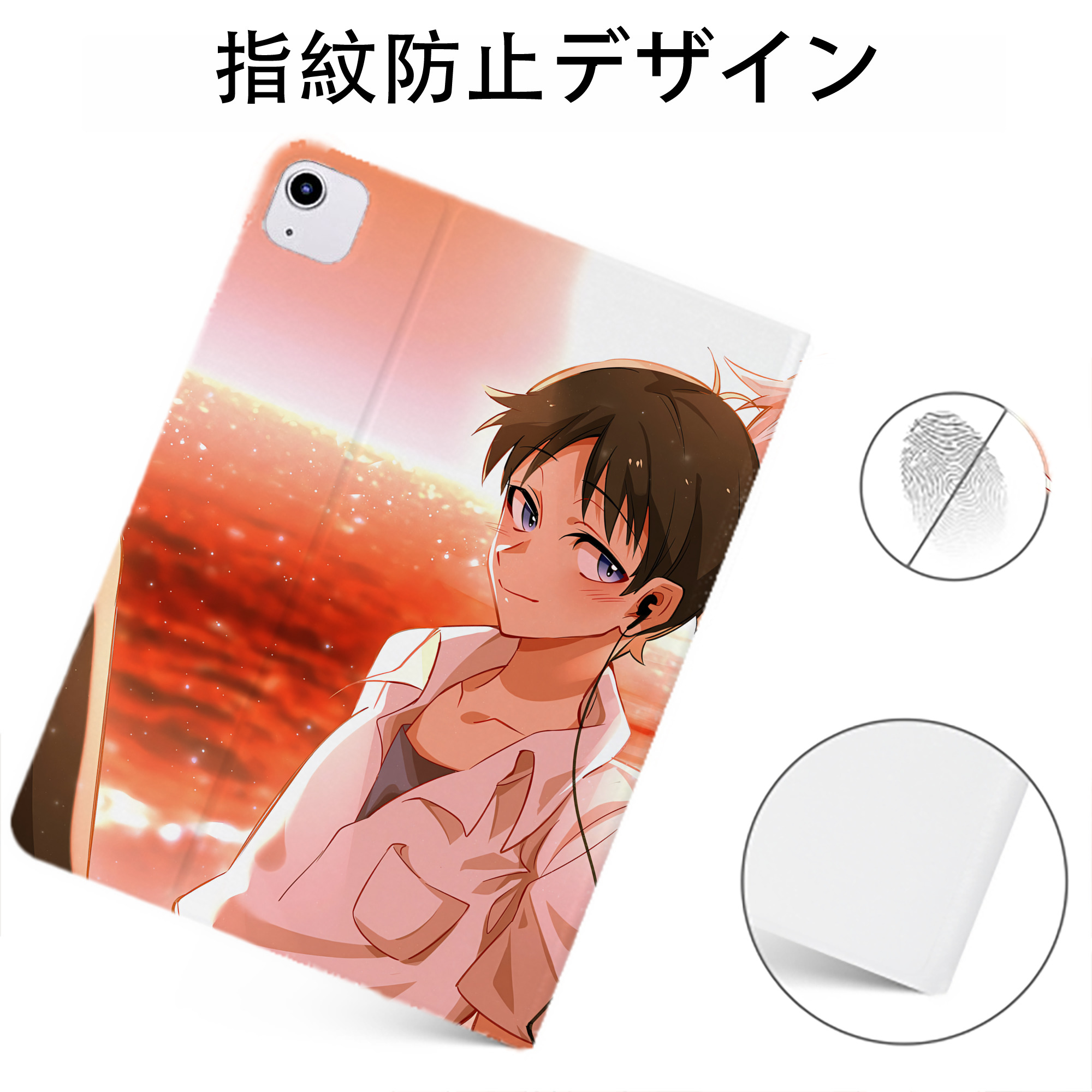 （画像用） EVA 新世紀エヴァンゲリオン IPadケース ペンホルダー付き ブックスタイルデザイン